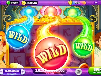 Neon54 Casino Home Screen Interface